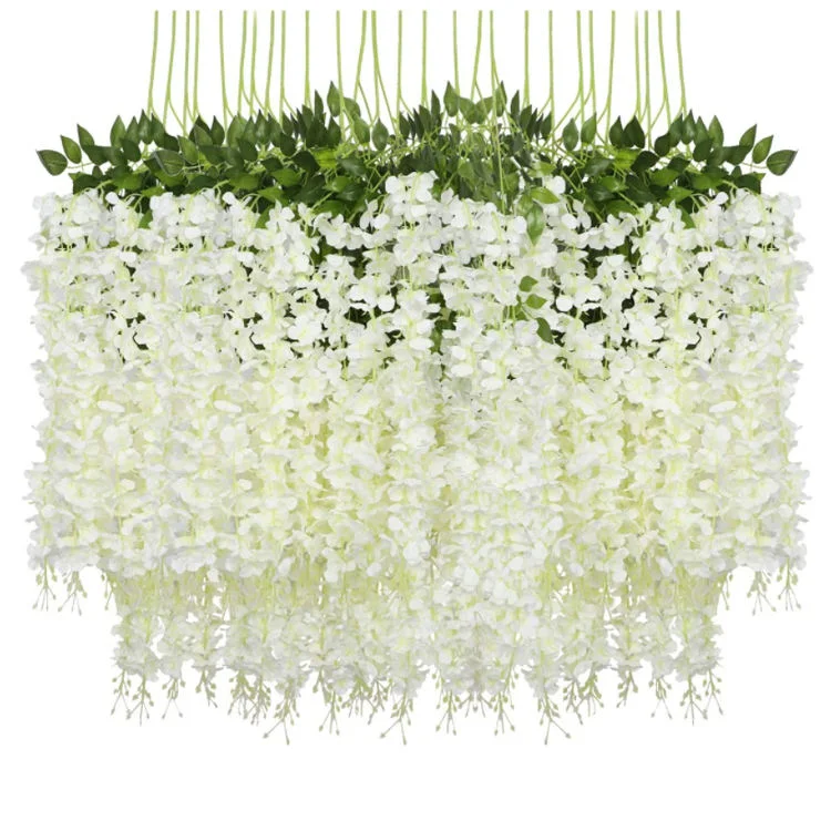 Hanging Garland Silk Wedding Decoration Wisteria of Vine Artificial Flower Vine Garland