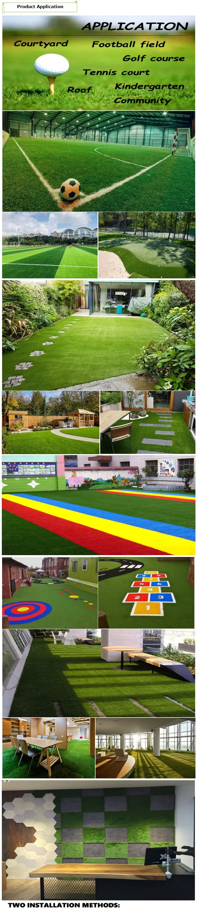 Price Artifical Lawn Football Soccer Golf Sport Flooring Wall Carpet Decoration Green Landscape Plastic Fake Synthetic Turf Artificial Grass