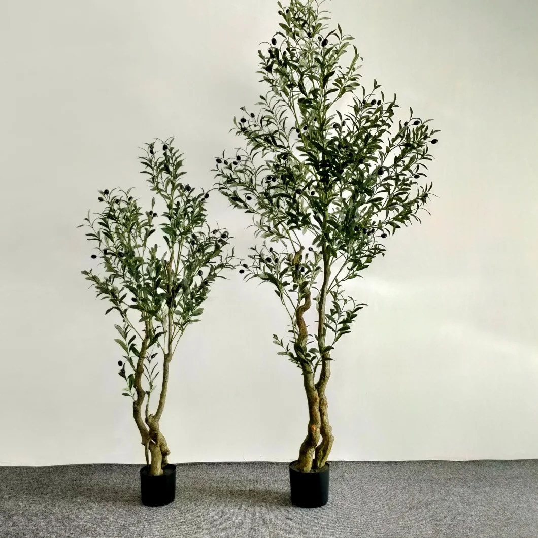 Wholesale New Design Indoor Decor Faux Plant Artificial Olive Tree Bonsai for Home Decorative