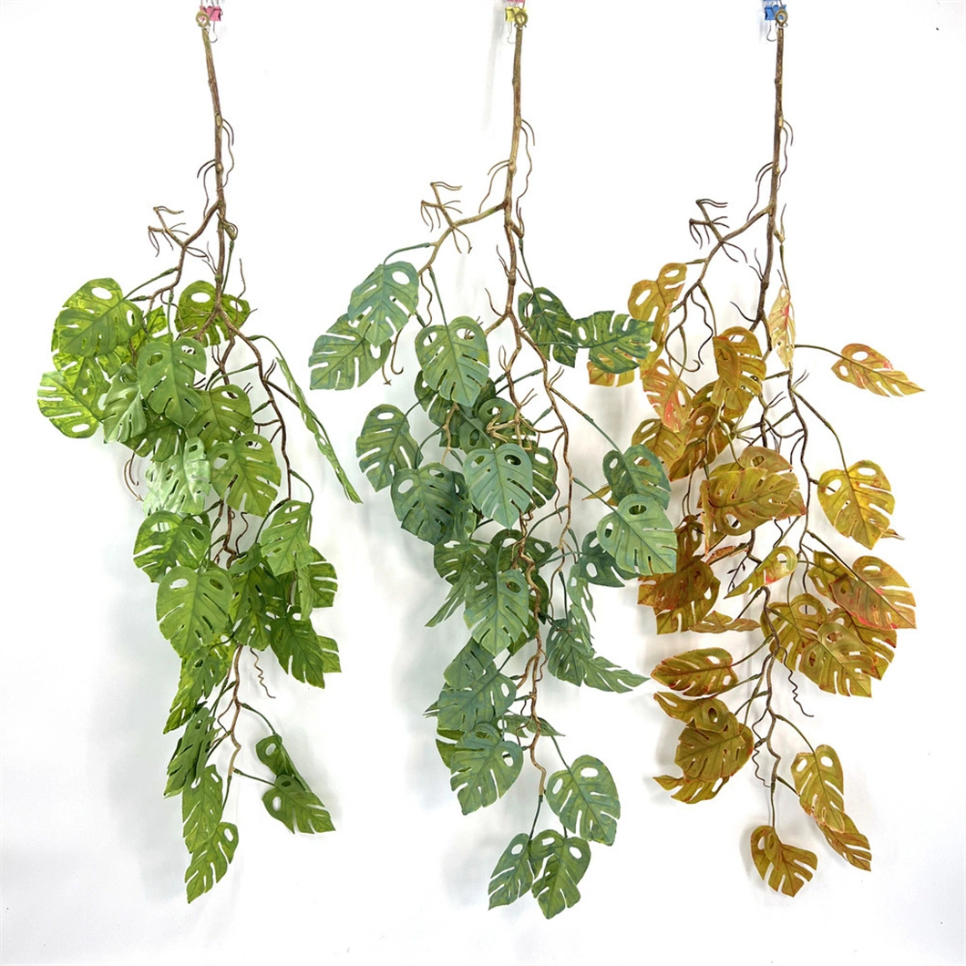 Artificial Fern Foliage Willow Rattan Faux IVY Leaves Wall Hanging Succulent Vines Plant