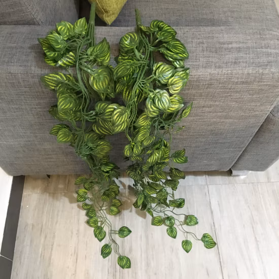 90 см искусственные пластиковые лозы, висящие зеленые листья плюща, оптовая продажа в помещении